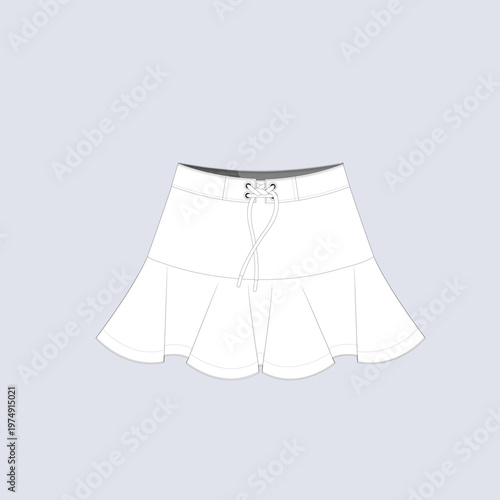 Girls Tiered Ruffle Skirt Style