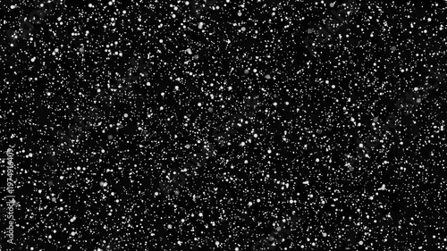 Realistic Snowfall Overlay with Falling  Snow Particles 