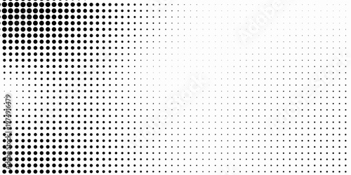 Grunge halftone gradient background. Faded grit noise texture. White and black sand wallpaper. Retro pixelated backdrop. Anime or manga style comic overlay. Vector graphic design