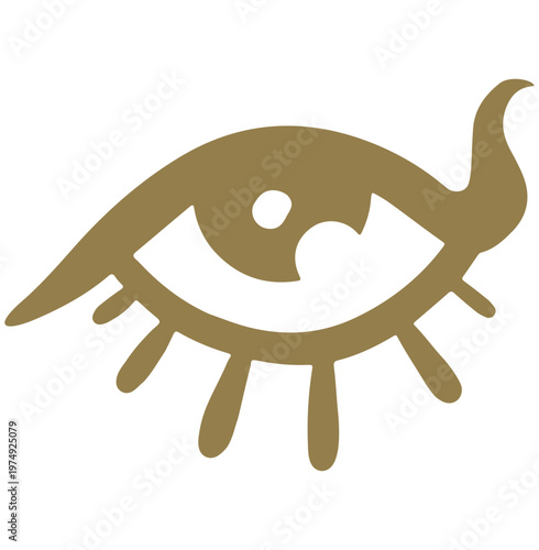 Stylized Eye of Horus drawing