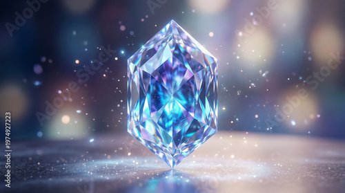輝くダイヤモンドの宝石｜美しい光を放つ高級ジュエリーイメージ