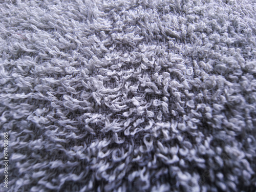 Canvas Print Grey terrycloth fabric surface creating an abstract background, offering a soft,