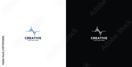 Modern technology solution logo design