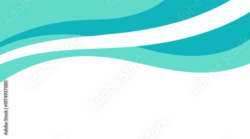 Abstract background with dynamic flowing blue and white wave shapes