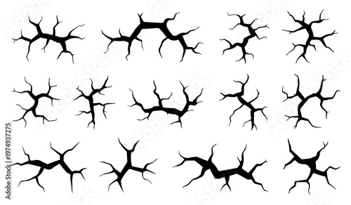 crack texture ground wall damage effect vector