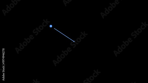 blue line graph animation loop