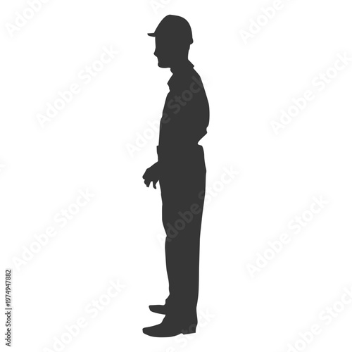 silhouette of a young man
