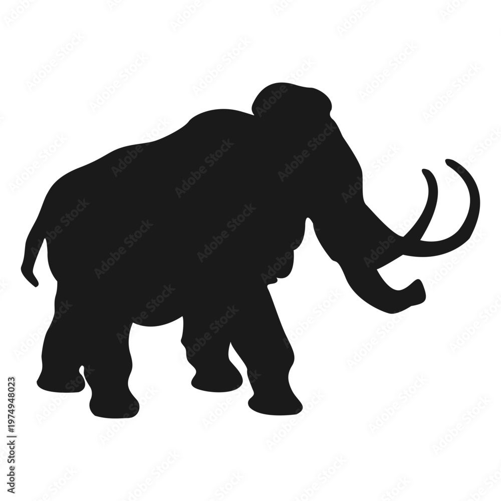 Obraz premium elephant silhouette vector
