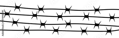 barbed wire seamless pattern vector fence design