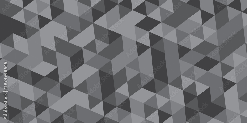 Fototapeta premium Abstract low polygon Geometric banner wall background. Seamless Abstract polygon. Modern triangle mosaic background. vector poly triangle texture geometric pattern triangular.