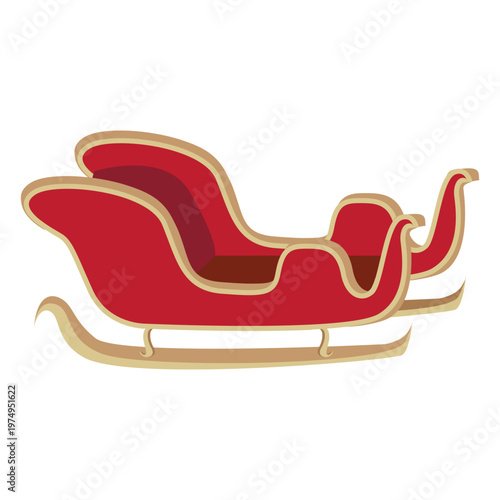 Sleigh snaky sliding red