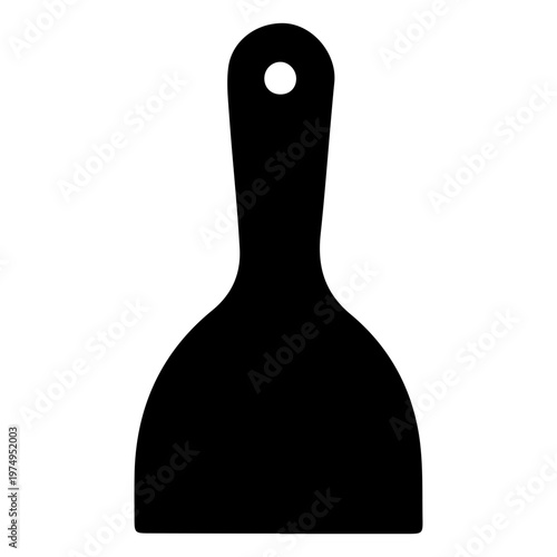 Putty knife silhouette