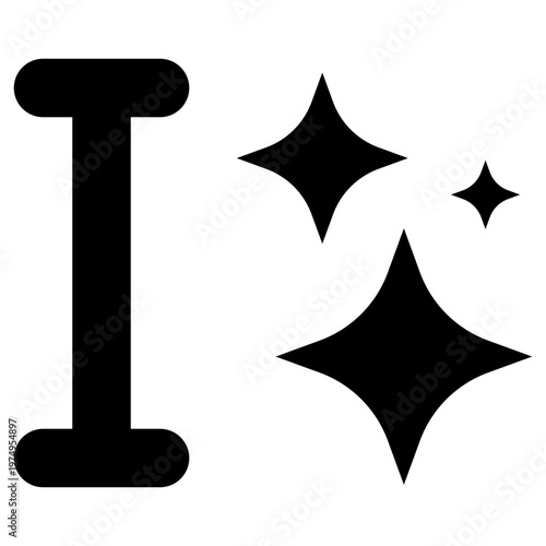 ai generated text line icon. vector illustration