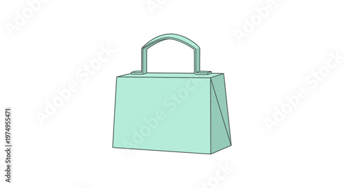 Mint green ladies handbag fashion accessory.
