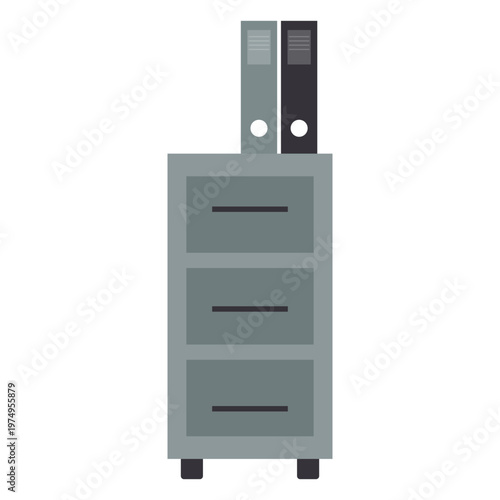 Metal office drawer clipart