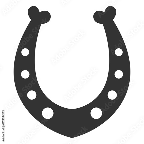 Horseshoe talisman silhouette