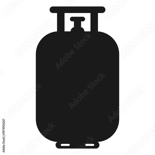 Propane gas tank silhouette