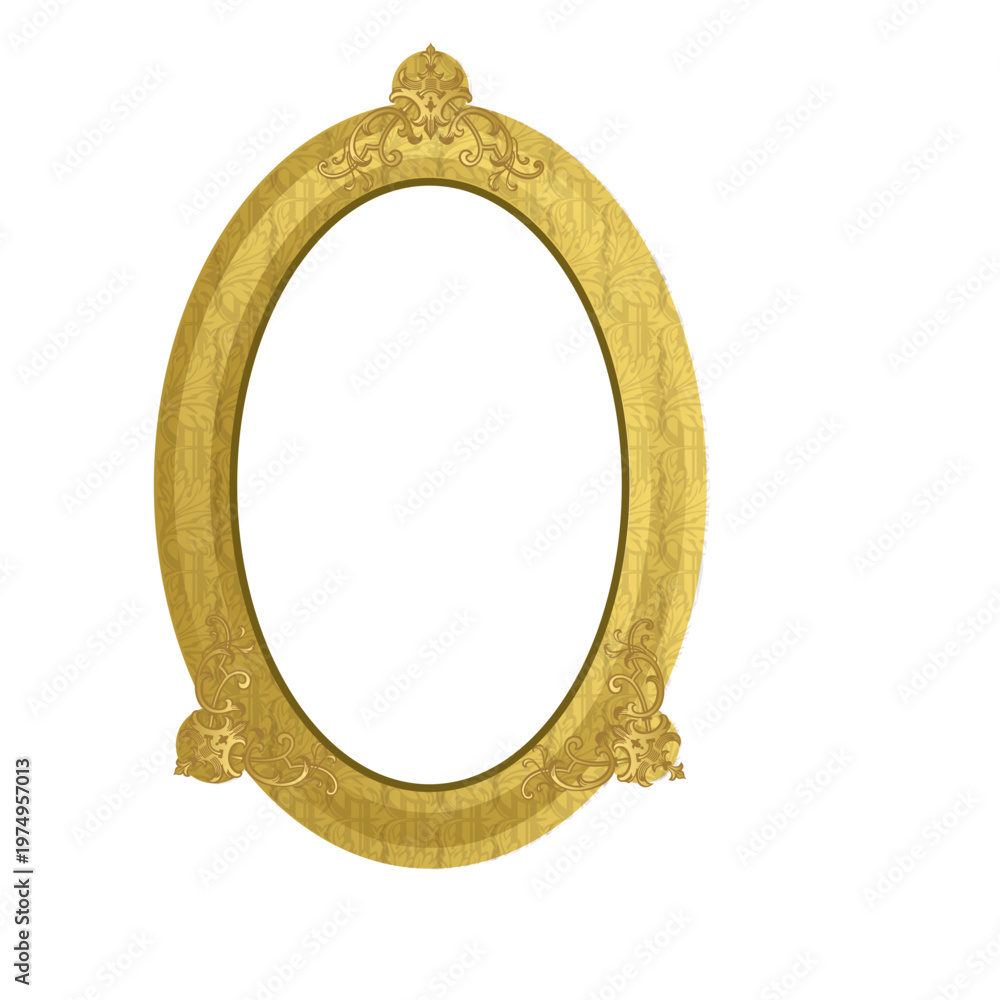 Obraz premium Elegant golden frame