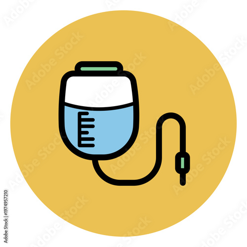 Pressure infusion bag icon