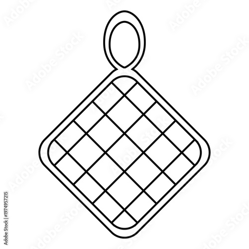 Pot holder stroke icon