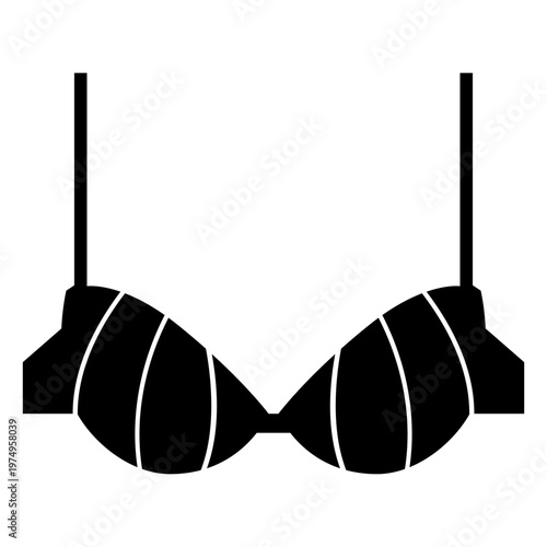 Women plunge bra flat icon