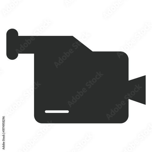 Multimedia camcorder flat icon