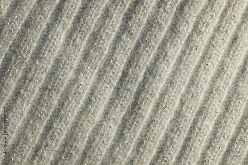 Full frame of the texture of knitted fabric made of wool thread.