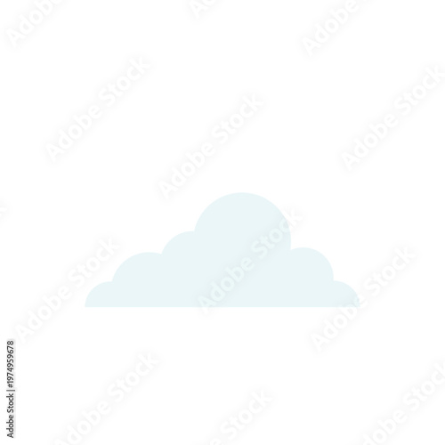 Cuadro en lienzo Cloudy forecast element clouds