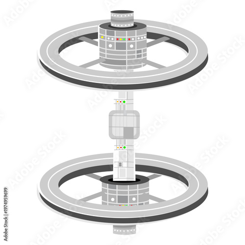 Alien spacecraft illustration