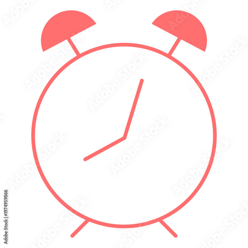 Alarm clock line style icon