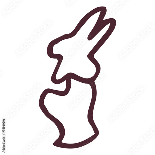 Egyptian god with head of seth animal hieroglyphics symbol