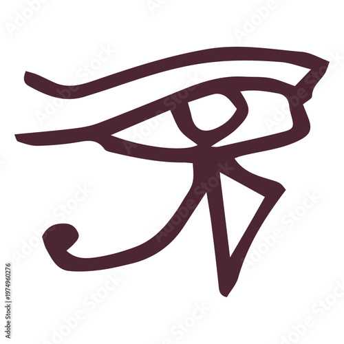 Egyptian the eye of ra symbol