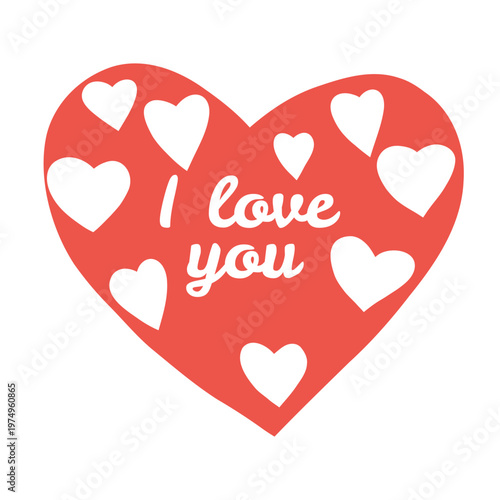 valentine heart with red ribbon