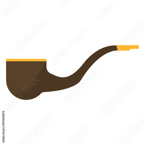 Tabacco pipe flat