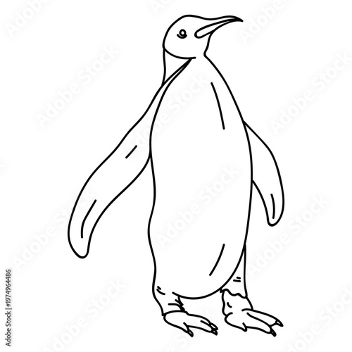 Penguin beak wing fat stroke