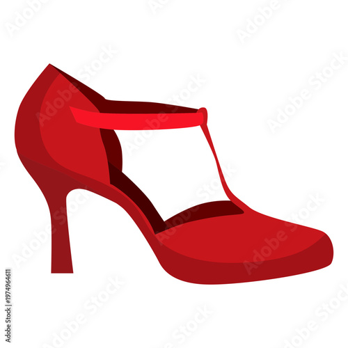 Shoe heel strap flat