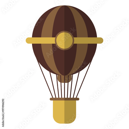 Air balloon rope string flat