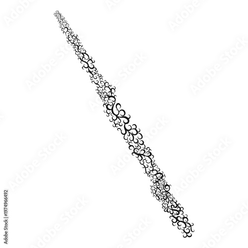 Flute musical instrument swirl