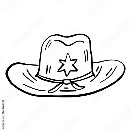 Western sheriff hat