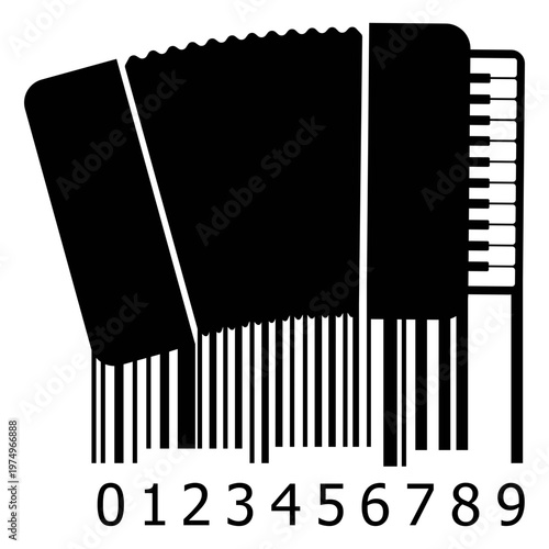 Barcode with accordion