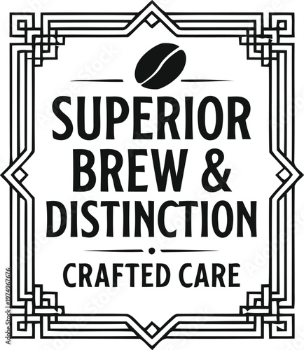 Superior Brew & Distinction Crafted Care Beer Branding Design