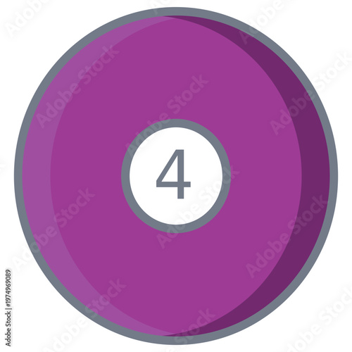 Ball four circle flat