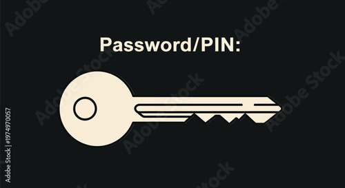 Password pin security a key to digital access and protection