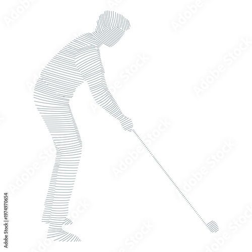 Player club t shirt trousers striped silhouette