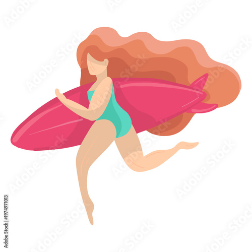 Women girl bathing suit swimsuit hair inflatable toy flat