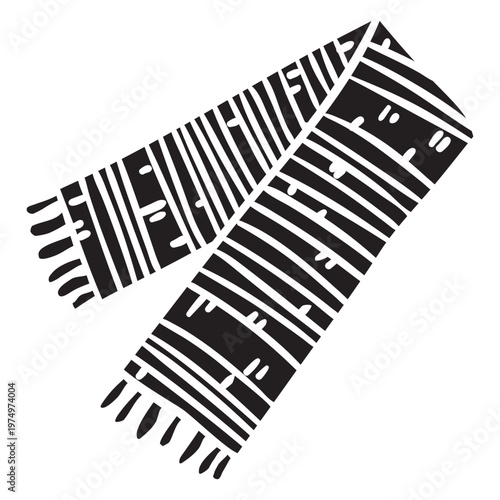 Silhouette sherape shawl mexico illustration