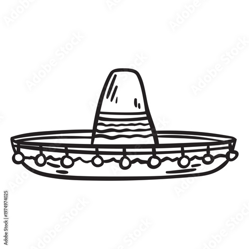 Sombrero mexican stroke