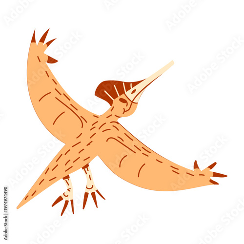 Dinosaur flying cute