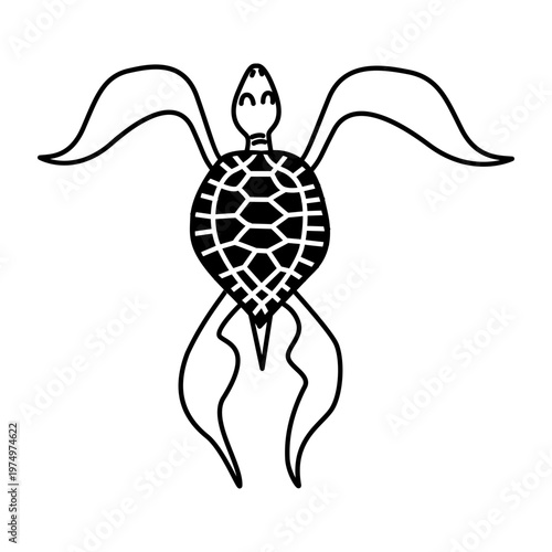 Turtle stylish topview