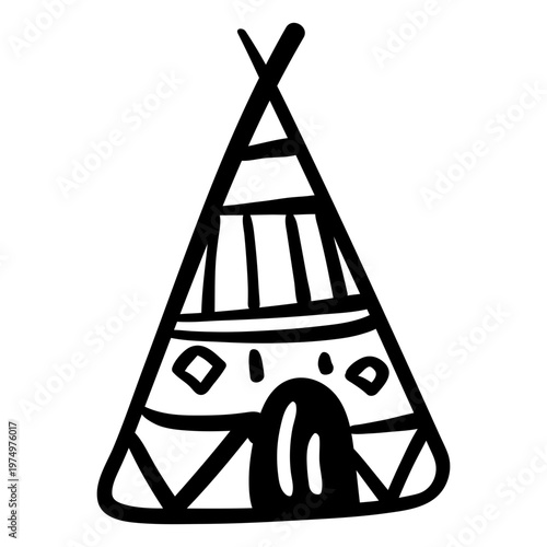 Stroke boho wigwam black